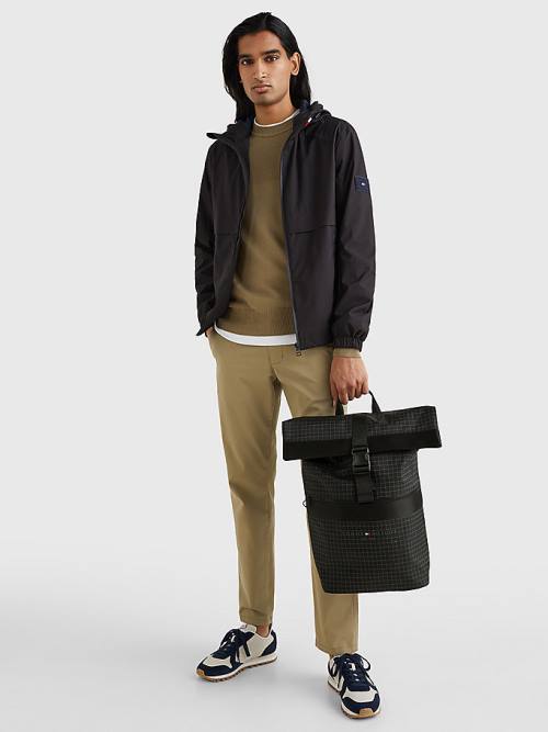 Tommy Hilfiger TH Established Urban Backpack Táska Férfi Fekete | TH029CWR