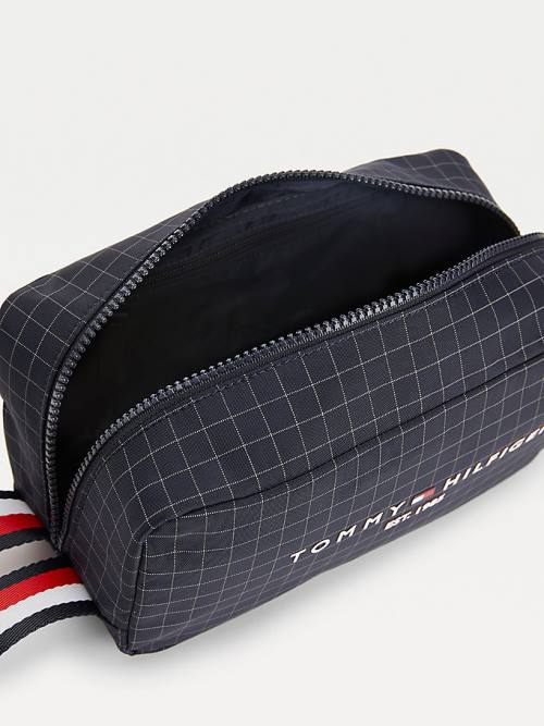 Tommy Hilfiger TH Established Vizi Repellent Washbag Táska Férfi Kék | TH194JHF