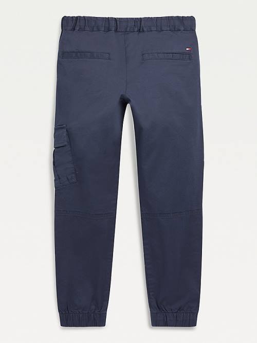 Tommy Hilfiger TH Flex Pull-On Cargo Nadrág Fiú Kék | TH903MQG