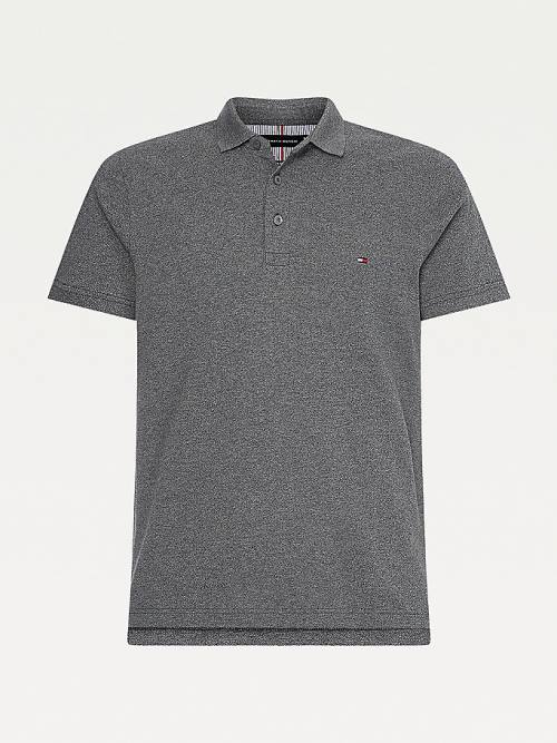 Tommy Hilfiger TH Flex Slim Fit Póló Férfi Szürke | TH671EPR