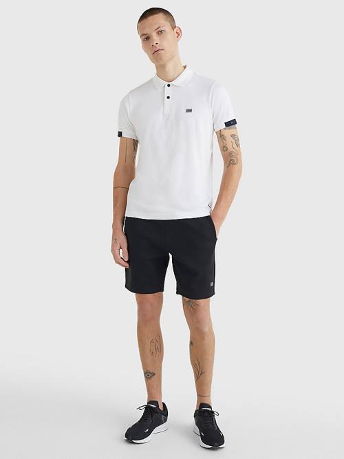 Tommy Hilfiger TH Flex Tech Essentials Slim Póló Férfi Fehér | TH482FLP