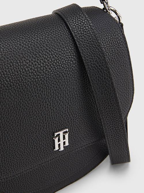 Tommy Hilfiger TH Interlock Saddle Táska Női Fekete | TH693JKF