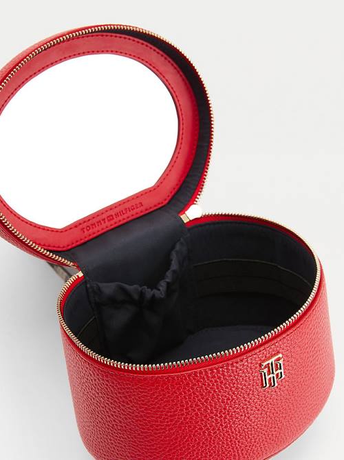 Tommy Hilfiger TH Interlock Vanity Case Táska Női Piros | TH805QTI