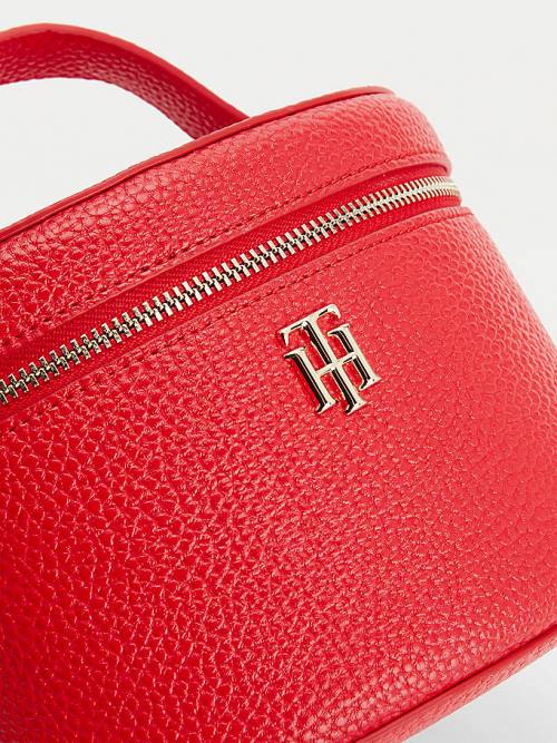 Tommy Hilfiger TH Interlock Vanity Case Táska Női Piros | TH805QTI