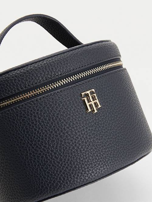 Tommy Hilfiger TH Interlock Vanity Case Táska Női Kék | TH817UBX