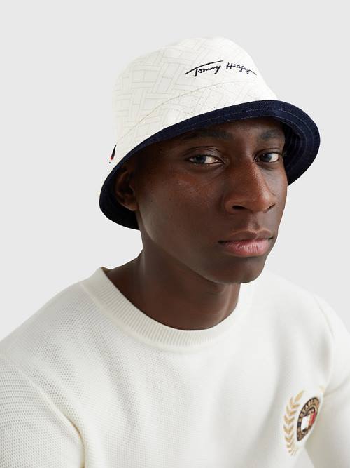 Tommy Hilfiger TH Modern Reversible Bucket Kalap Férfi Kék | TH408UGO