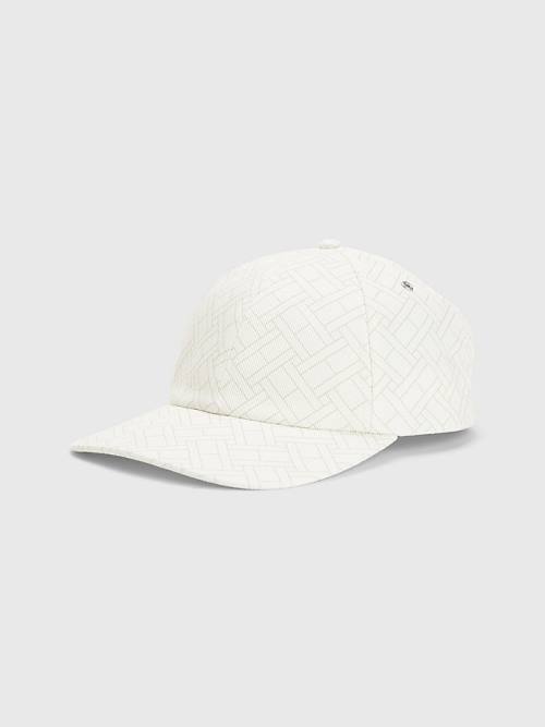 Tommy Hilfiger TH Modern Signature Embroidery Cap Kalap Férfi Fehér | TH738WHS