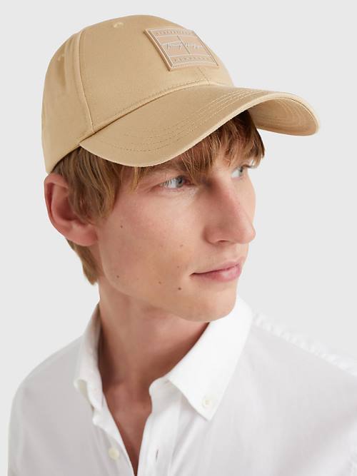 Tommy Hilfiger TH Modern Signature Patch Cap Kalap Férfi Khaki | TH350GMX