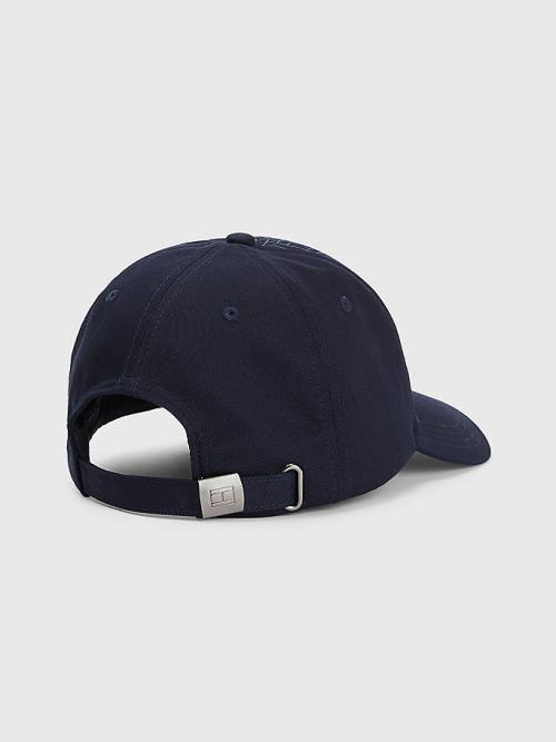 Tommy Hilfiger TH Modern Signature Patch Cap Kalap Férfi Kék | TH876VCT