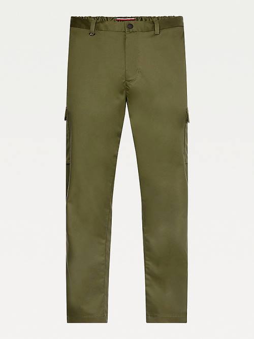 Tommy Hilfiger TH Modern Slim Fit Cargo Nadrág Férfi Khaki | TH294MZN