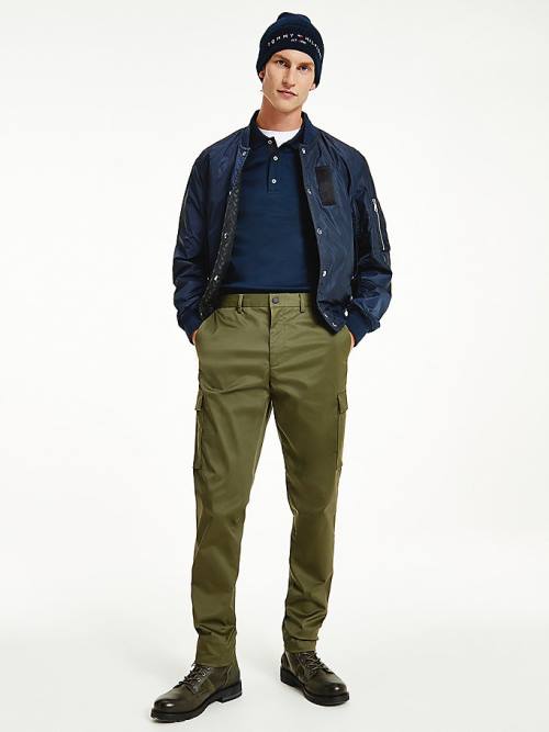 Tommy Hilfiger TH Modern Slim Fit Cargo Nadrág Férfi Khaki | TH294MZN