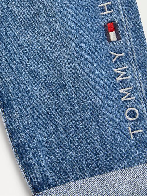 Tommy Hilfiger TH Modern Straight Logo Farmer Fiú Denim | TH432EZA