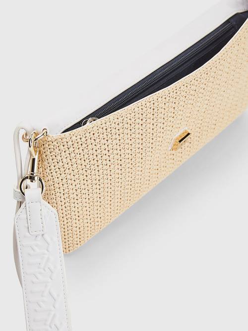 Tommy Hilfiger TH Modern Straw Clutch Táska Női Fehér | TH578OSH