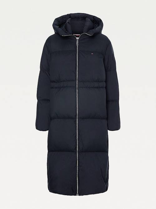 Tommy Hilfiger TH Protect Down Puffer Coat Kabát Női Fekete | TH386ICJ