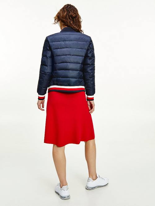 Tommy Hilfiger TH Protect Könnyű Filled Bomber Kabát Női Kék | TH498ILY