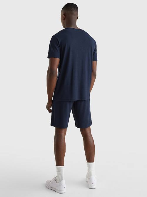 Tommy Hilfiger TH Stretch Logo Pizsama Férfi Kék | TH873HJP