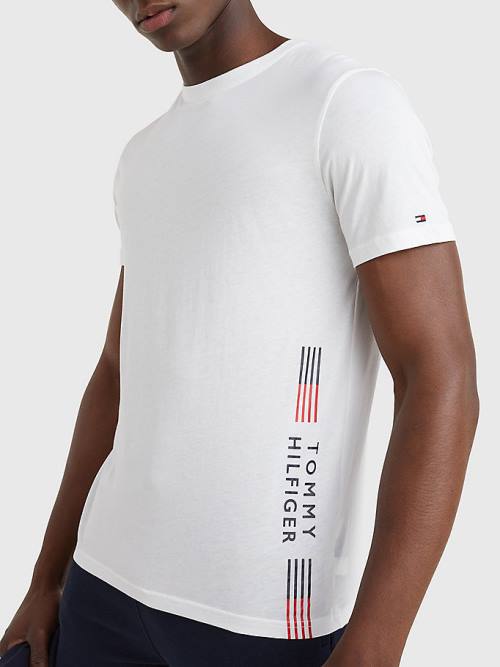 Tommy Hilfiger TH Stretch Logo Print Pizsama Férfi Fehér | TH105WST