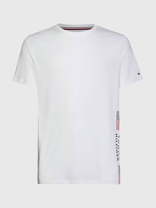 Tommy Hilfiger TH Stretch Logo Print Pizsama Férfi Fehér | TH105WST