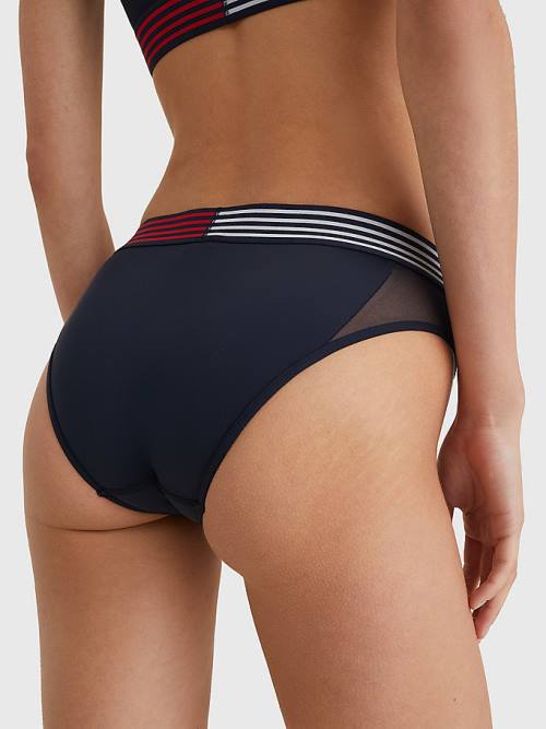 Tommy Hilfiger TH Stretch Logo Waistband Briefs Fehérnemű Női Kék | TH127JUV