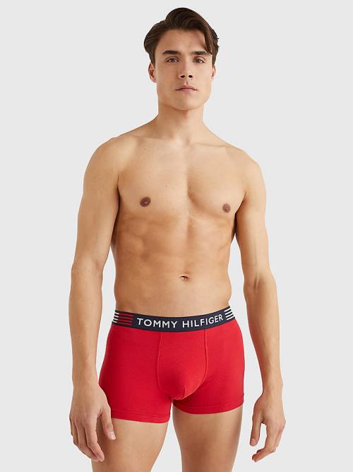 Tommy Hilfiger TH Stretch Trunks Fehérnemű Férfi Piros | TH051BGL