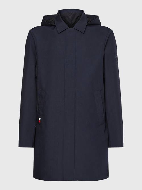 Tommy Hilfiger TH Tech Car Coat Kabát Férfi Kék | TH453IDW