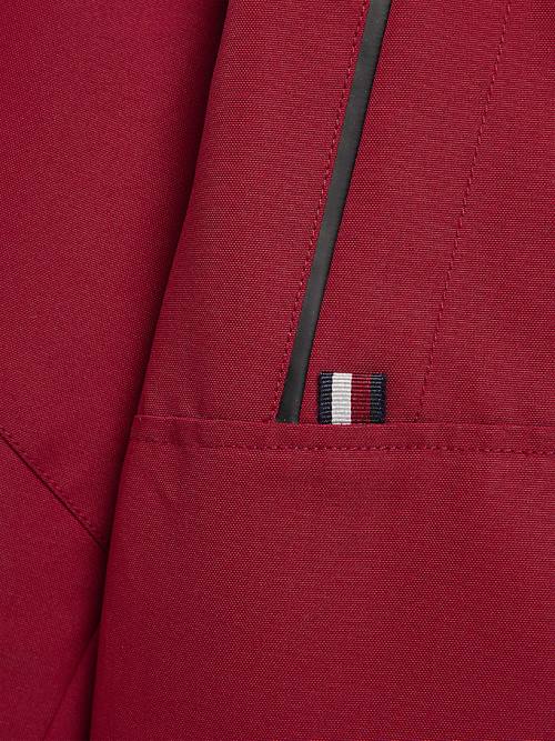 Tommy Hilfiger TH Tech Recycled Csuklyás Parka Kabát Fiú Piros | TH348CDL