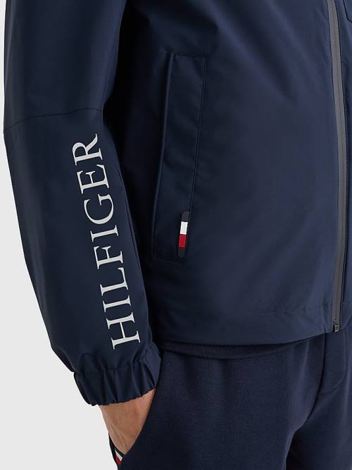 Tommy Hilfiger TH Tech Warm Csuklyás Kabát Férfi Kék | TH458JTW