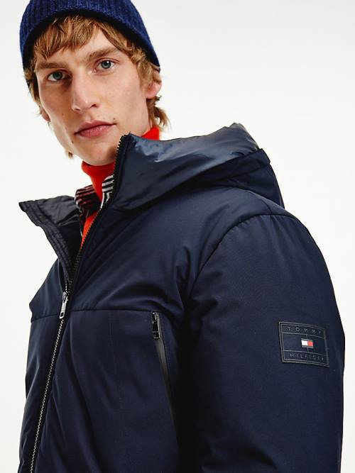 Tommy Hilfiger TH Tech Warm Filled Puffer Parka Dzseki Férfi Kék | TH819UIN