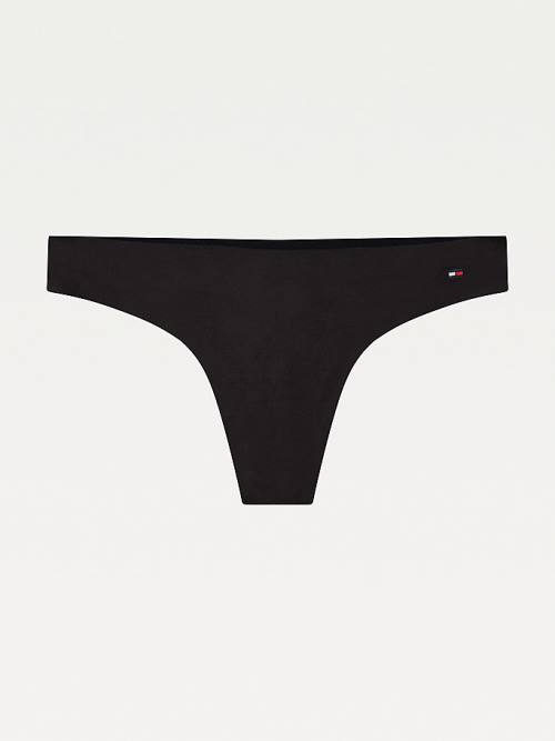 Tommy Hilfiger TH Ultra Soft Tanga Fehérnemű Női Fekete | TH295ENG