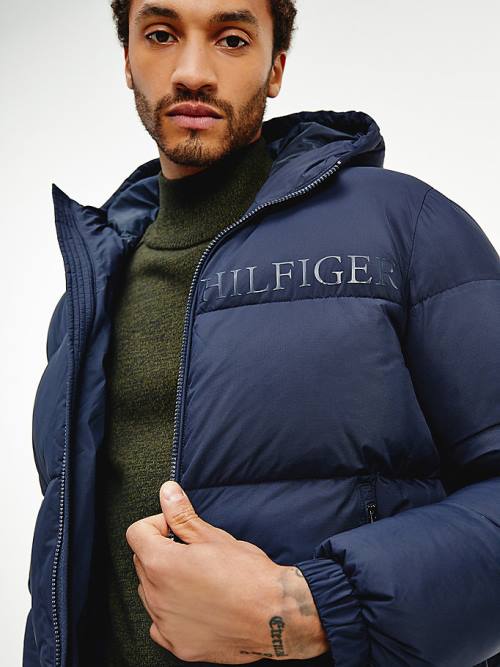 Tommy Hilfiger TH Warm High Loft Filled Kabát Férfi Kék | TH168WXC