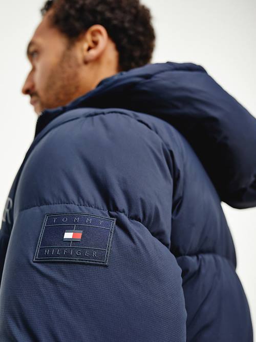 Tommy Hilfiger TH Warm High Loft Filled Kabát Férfi Kék | TH168WXC