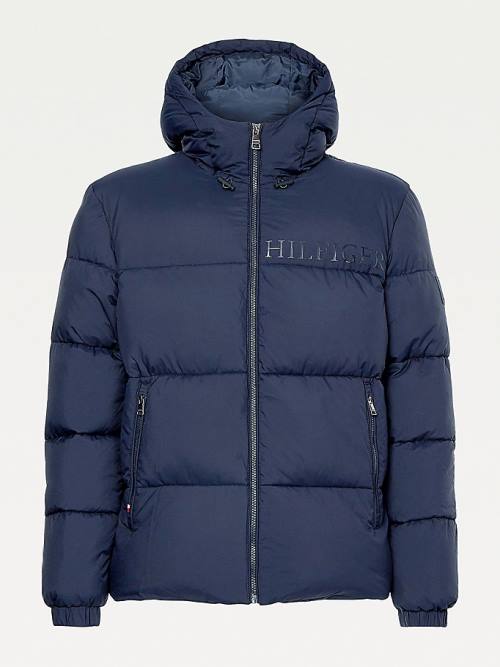 Tommy Hilfiger TH Warm High Loft Filled Kabát Férfi Kék | TH168WXC