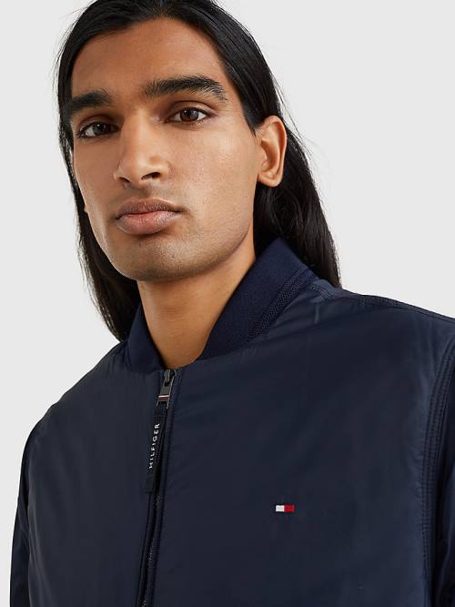 Tommy Hilfiger TH Warm Packable Insulated Bomber Kabát Férfi Kék | TH520JLQ