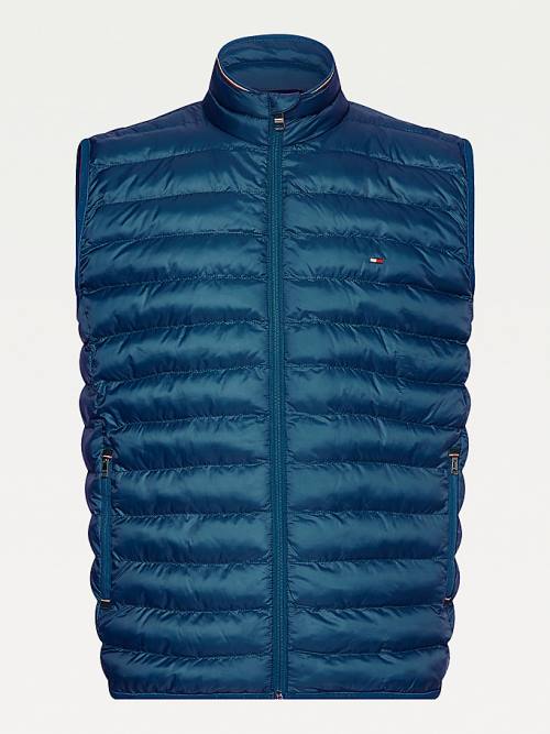 Tommy Hilfiger TH Warm Packable Padded Gilet Dzseki Férfi Kék | TH947WVA