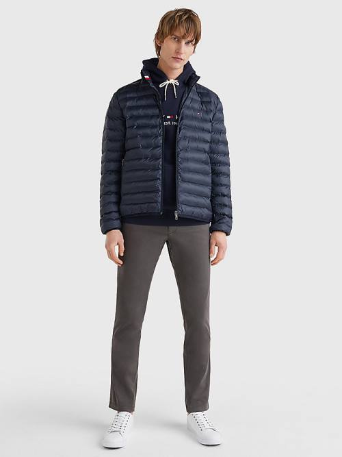 Tommy Hilfiger TH Warm Padded Kabát Férfi Kék | TH562VCX