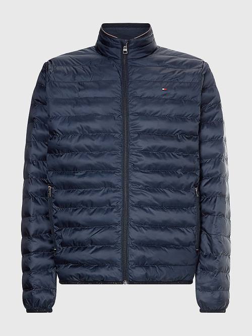 Tommy Hilfiger TH Warm Padded Kabát Férfi Kék | TH562VCX