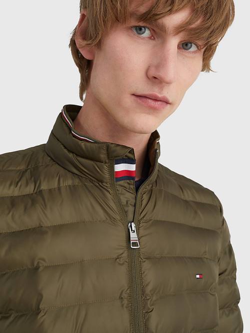 Tommy Hilfiger TH Warm Padded Kabát Férfi Khaki | TH804BKX