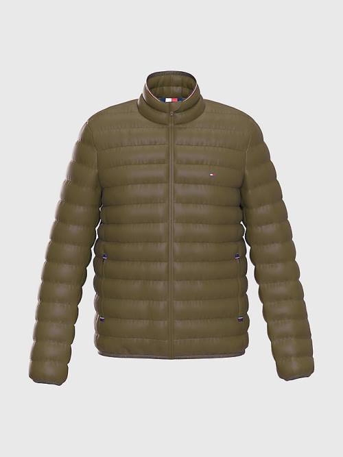 Tommy Hilfiger TH Warm Padded Kabát Férfi Khaki | TH804BKX