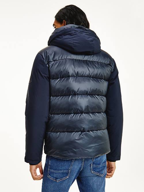 Tommy Hilfiger TH Warm Tech Filled Puffer Kabát Férfi Kék | TH742CSD