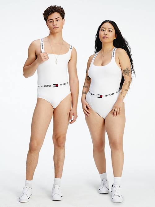 Tommy Hilfiger TOMMYXINDYA Bodysuit Fehérnemű Női Fehér | TH308WMT