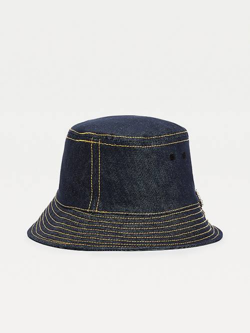 Tommy Hilfiger TOMMYXINDYA Denim Bucket Kalap Női Kék | TH984OJT