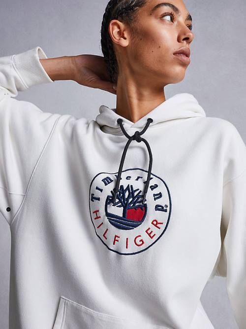 Tommy Hilfiger TOMMYXTIMBERLAND Logo Ruha Női Fehér | TH068SEP