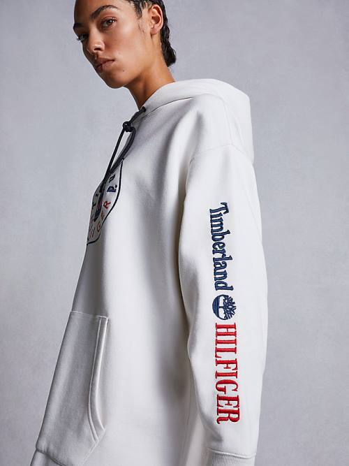 Tommy Hilfiger TOMMYXTIMBERLAND Logo Ruha Női Fehér | TH068SEP