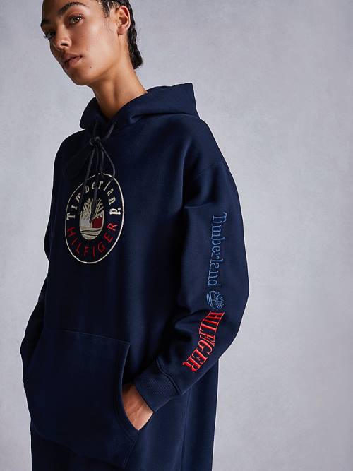 Tommy Hilfiger TOMMYXTIMBERLAND Logo Ruha Női Kék | TH768CKI