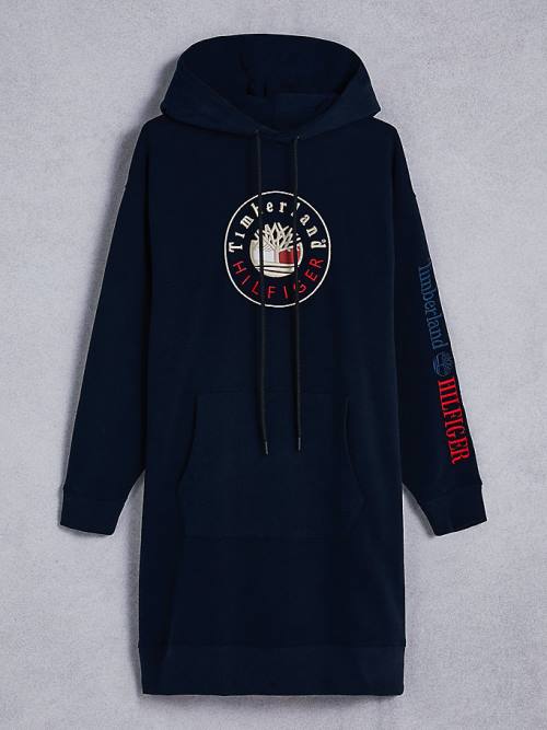 Tommy Hilfiger TOMMYXTIMBERLAND Logo Ruha Női Kék | TH768CKI