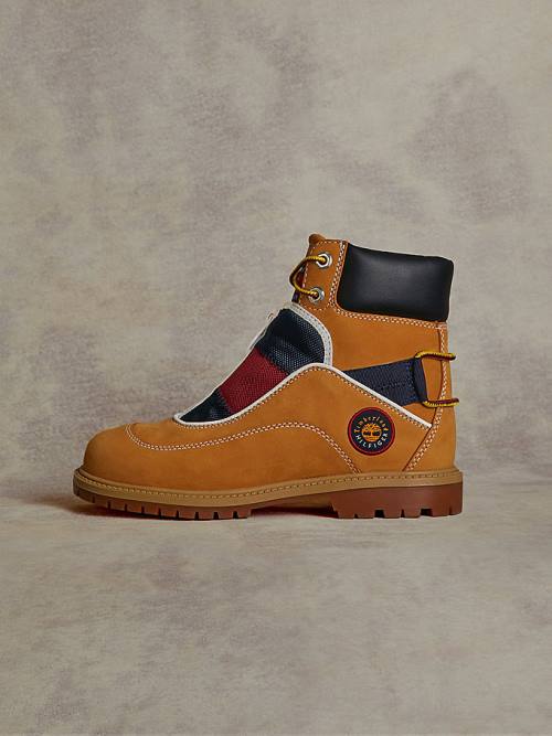 Tommy Hilfiger TOMMYXTIMBERLAND Remixed Signature C&S Bakancs Férfi Sárga | TH578PJA