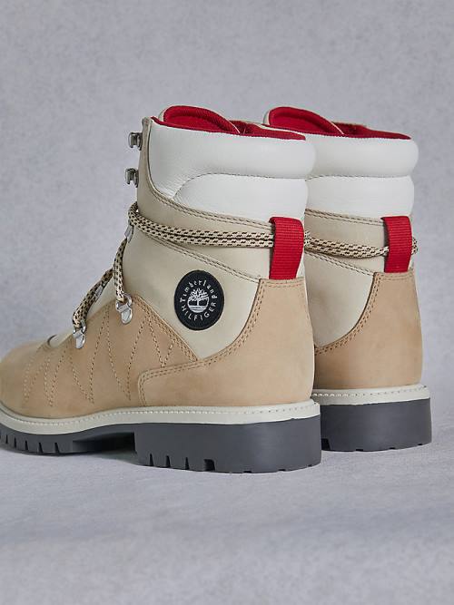 Tommy Hilfiger TOMMYXTIMBERLAND Vízálló Túrázáshoz Bakancs Férfi Bézs | TH135HVM