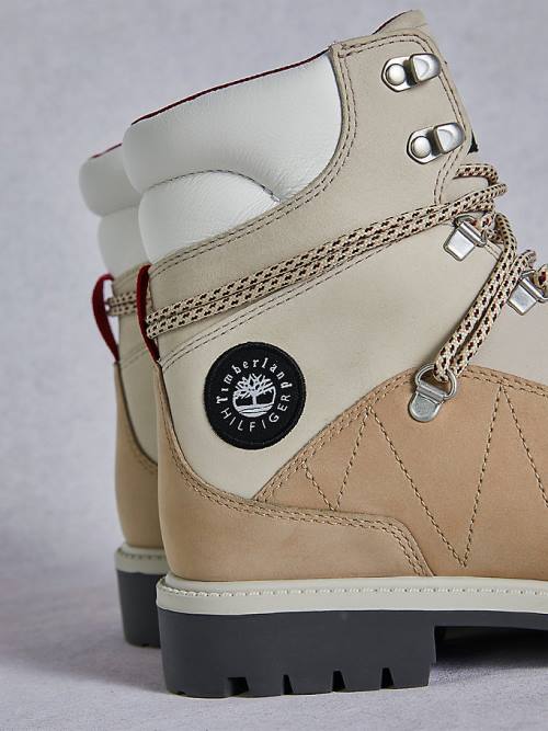 Tommy Hilfiger TOMMYXTIMBERLAND Vízálló Túrázáshoz Bakancs Férfi Bézs | TH135HVM