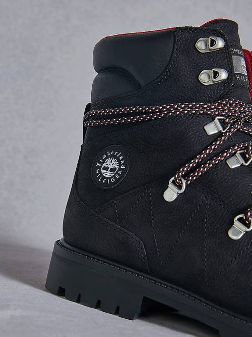 Tommy Hilfiger TOMMYXTIMBERLAND Vízálló Túrázáshoz Bakancs Férfi Fekete | TH536SMI