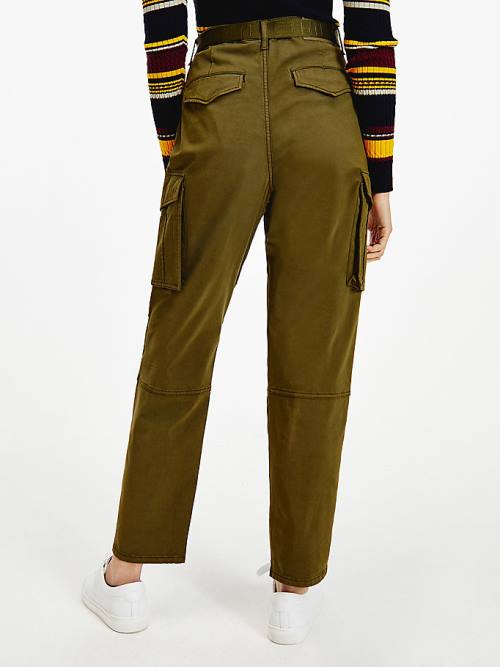 Tommy Hilfiger Tapered Cargo Nadrág Női Barna | TH367WYH